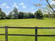 Flat camping field