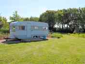 Exterior look of Gertie touring caravan