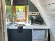 Kitchenette in one of our Deluxe Pods (added by manager 28 Feb 2024)