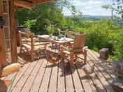 Deck with a view of the Black Mountains and the Brecon Beacons (added by manager 01 Dec 2019)