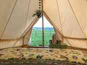 View from tent interior