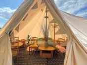 Bell tent interior (added by manager 18 May 2023)