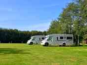 Non-electric grass motorhome pitch