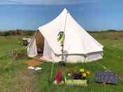 Bell tent - outside