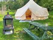 Private fire pit and picnic table