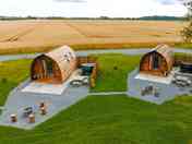 Aerial view open fields to the rear and front of the pod (added by manager 17 Apr 2024)