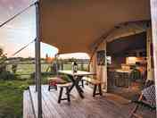 Enjoy sunset in the decking area