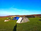 Camping in the peaceful North Wales countryside