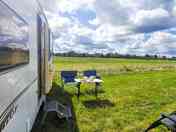 Caravan grass touring pitch
