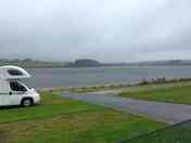 Hardstanding pitches with lake view
