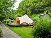 A view of the bell tent