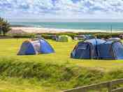 Grass tent pitches