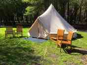Bell tent exterior