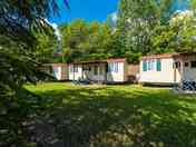 View of the static caravans