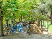 Tent pitches on the terrace