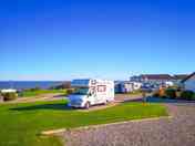 Sea view from the pitches