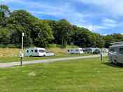 Small electric grass pitch