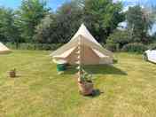 Our tent, Durdle Door! (added by visitor 06 Jun 2021)