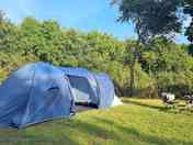 Our tent and pitch