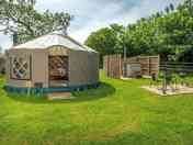 Yurt and outside area