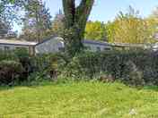 Partially shaded grass pitches