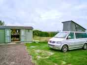 Buzzards Landing pitch with ensuite bathroom