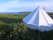 Bell tent with sea view