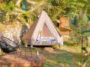 Tipi with decking