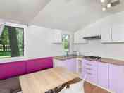 Diner tafel met keuken