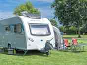 Grassy caravan pitch