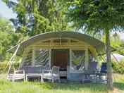 Exterior of the Lodge tent