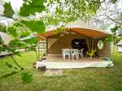 Safari tent exterior