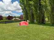 Pitch protected by mature trees