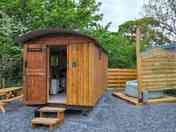 Hot tub and entrance