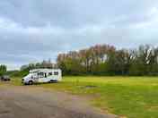 Hardstanding and grass pitches with electric hook-ups