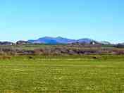 View of Snowdonia from the site