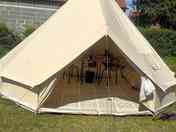 Bell tent outside