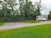 Hard-standing touring pitch with EHU and Awning