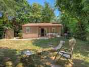 Chalet with a private garden
