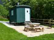 Shepherd's hut exterior