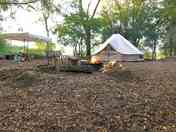 The wooded hideaway with a fab bell tent belonging to some happy guests (added by manager 10 Sep 2019)