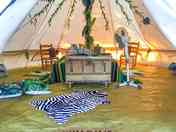 Bell tent interior