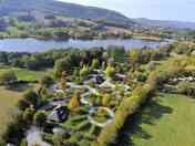 Aerial view of the pitches,site and lake (added by manager 06 Mar 2020)