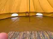 Bell tent interior (added by manager 26 Oct 2022)