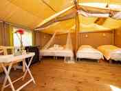 Safari tent interior