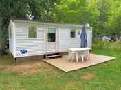 Static caravan exterior