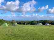 The view from the camping field