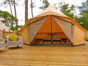 Bell tent interior