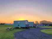 Sunrise over Poplar Grove campsite