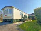 Exterior of the static caravan